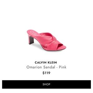 Calvin Klein Pink Omarion Sandals